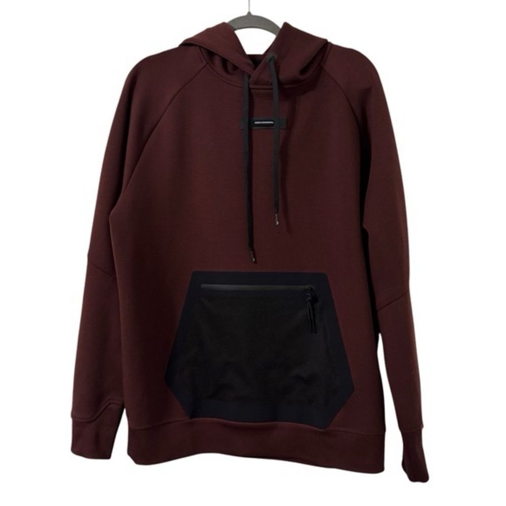 Men's Brown Hoodie with Black Accents